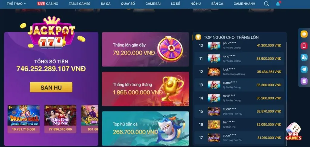 Ra mắt trò chơi casino trực tuyến mới